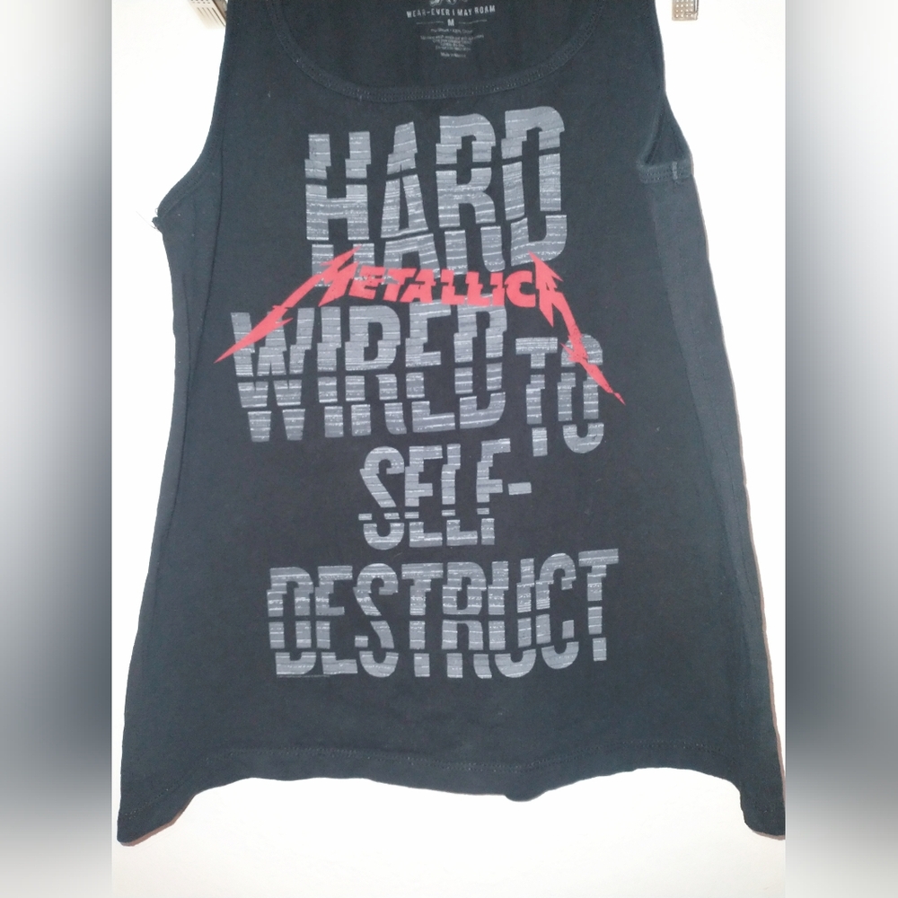 Metallica Black Music Rock And Roll Tank Top Size Medium - Picture 2 of 4